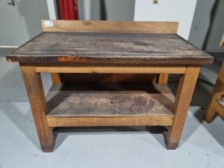 Vintage Wooden Workbench
