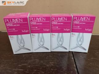 4x Plumen 11W Low Energy Designer Flourecent Light Bulbs, New