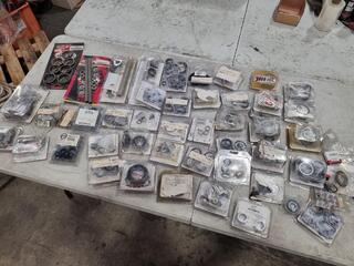 Assorted Motorcycle Bearings, Spacers, Gaskets, & More