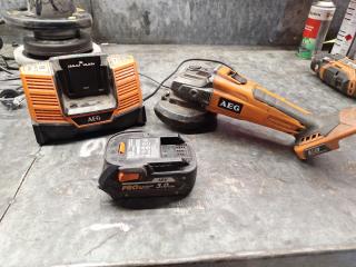 Cordless Grinder with Charger and Battery