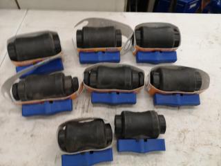 8x Hansen BSPT Ball Valves, Assorted Sizes