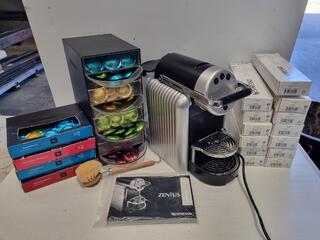 Nespresso Zenius Benchtop Commercisl Coffee Machine w/ Accessories