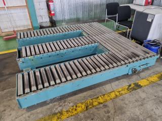 Heavy Duty Roller Powered Conveyor Platform 