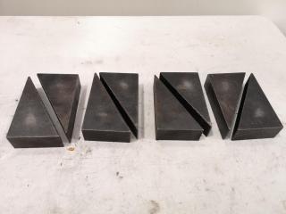 4x Pairs of Mill Stepped Angle Blocks