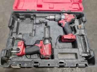 Milwaukee M18 Fuel Drill/Driver Hammerdrill & Hex Impact Driver Tools