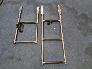 2x Retracting Boat Ladders