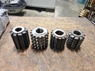 4 x Gear Hobber Cutters