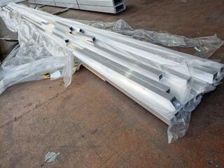 13x 7-metre Lengths of Box Aluninum, as new