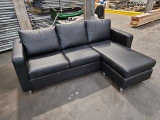 Black 3 Seater Couch