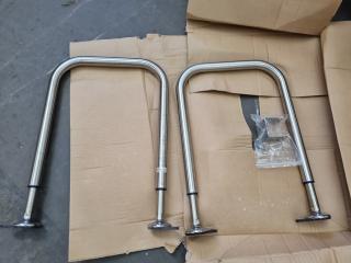 2x Tetra Pak Conveyor Support Leg Assemblies, New