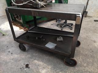 Heavy Steel Workshop Cart Trolley