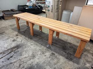 Wooden Bench Seat