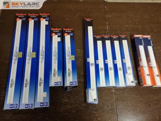 12x LED & Flourecent Light Tube Bulbs by Radium & Osram, New