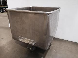 Heavy Duty Stainless Steel Wheeled Bin