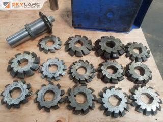 14 x Gear Cutters and Shaft