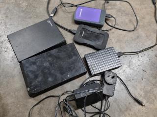 5x External HDD Storage Drives