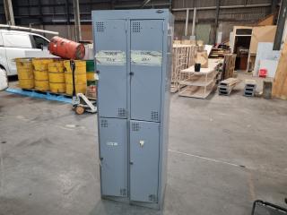 Europlan 4-Compartment Steel Personel Staff Locker 