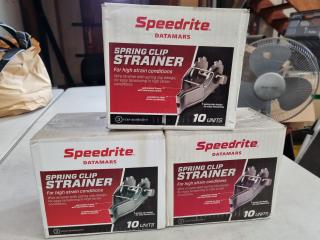 Speedrite Dpring Clip Strainers, 30x Units