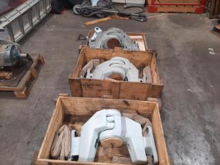 3 Crates of Wind Turbine Part Molds