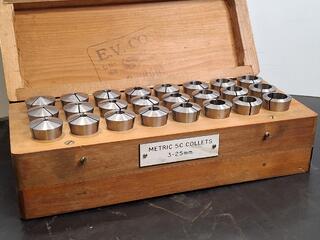 Metric 5C Collets 3-25mm Set