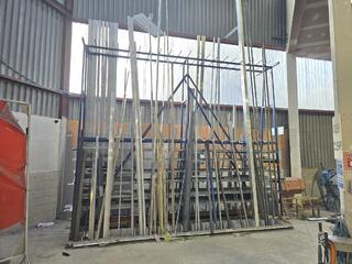 Large Materials Rack and Contents 