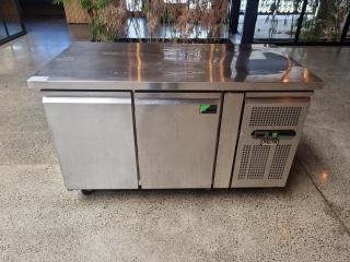 Delta Two Door Under Bench Fridge 