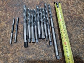 11x Small Reamers w/ Tapered & Straight Shanks