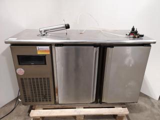 Stainless Steel Commercial Beer Fridge w/ Tap