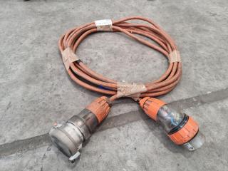 8 Meter 32Amp 500V 50Hz 3 Phase Extension Lead