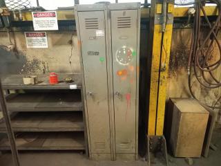 2 x Steel Locker Units