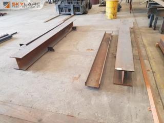 2 x Heavy Duty H Beams and 2 Large Channel Lengths