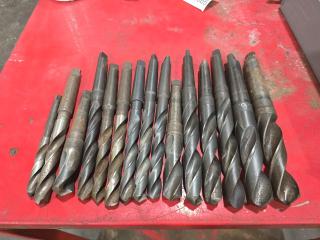 15 Morse Taper Drill Bits 