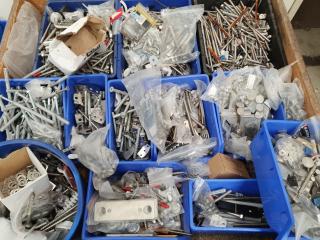 Pallet of Screws, bolts, washer, nuts and more