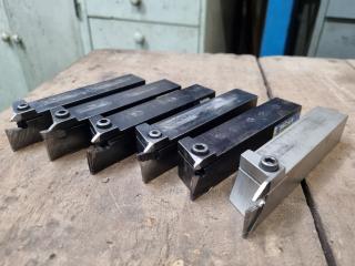 6x Lathe Turning Tools by Iscar, 25x25mm size