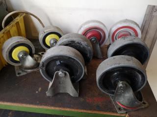 4x Pairs of Trolley Castors