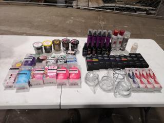 Assorted Lot of Salon Retail & Stylist Product Stock, Supplies