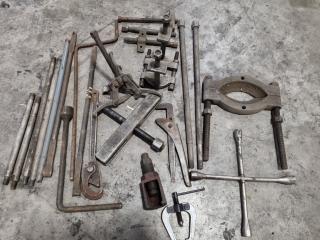 Assorted Vintage Tools, Wrenches, Pullers, & More