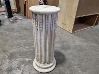 Faux Antiqued Roman / Greek Styled Concrete Garden Stand