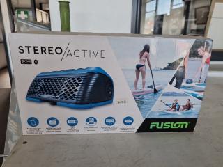 Fusion StereoActive Portable Bluetooth Marine Radio Audio Player, New