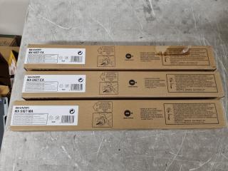 3x Sharp MX-51GT Laser Printer Toners