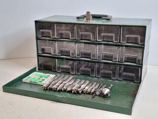 Metal Drawer Case With Assorted Cutters