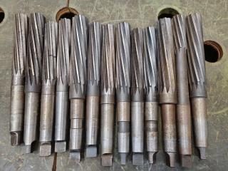 13x Morse Taper No.3 Reamers, Metric & Imperial Sizes