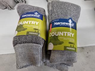 Norsewear High Country Merino Socks, 6x Pairs, Size Small