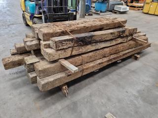 20x Vintage Railroad Sleepers Wood Lengths