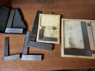 6x Assorted Precision Machinist Squares