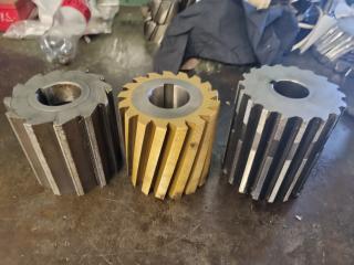 3 x Milling Machine Cutters 