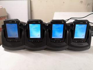 4x Symbol Motorola MC50 Mobile Handheld Computers w/ Charging Cradle