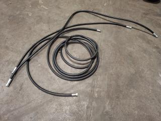 3 x  12.5mm Hydraulic Hoses 