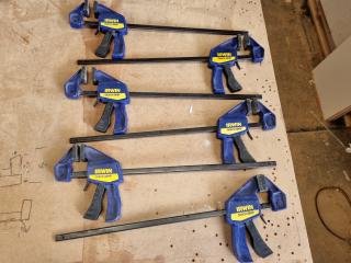 6x Irwin Quick Grip Clamps