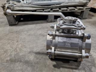 Stainless Steel Ball Valve, 100mm Flange